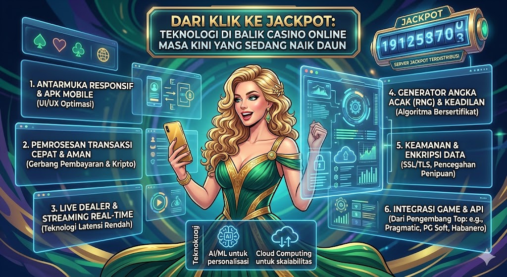 Dari Klik ke Jackpot: Teknologi di Balik Casino Online Masa Kini yang Sedang Naik Daun