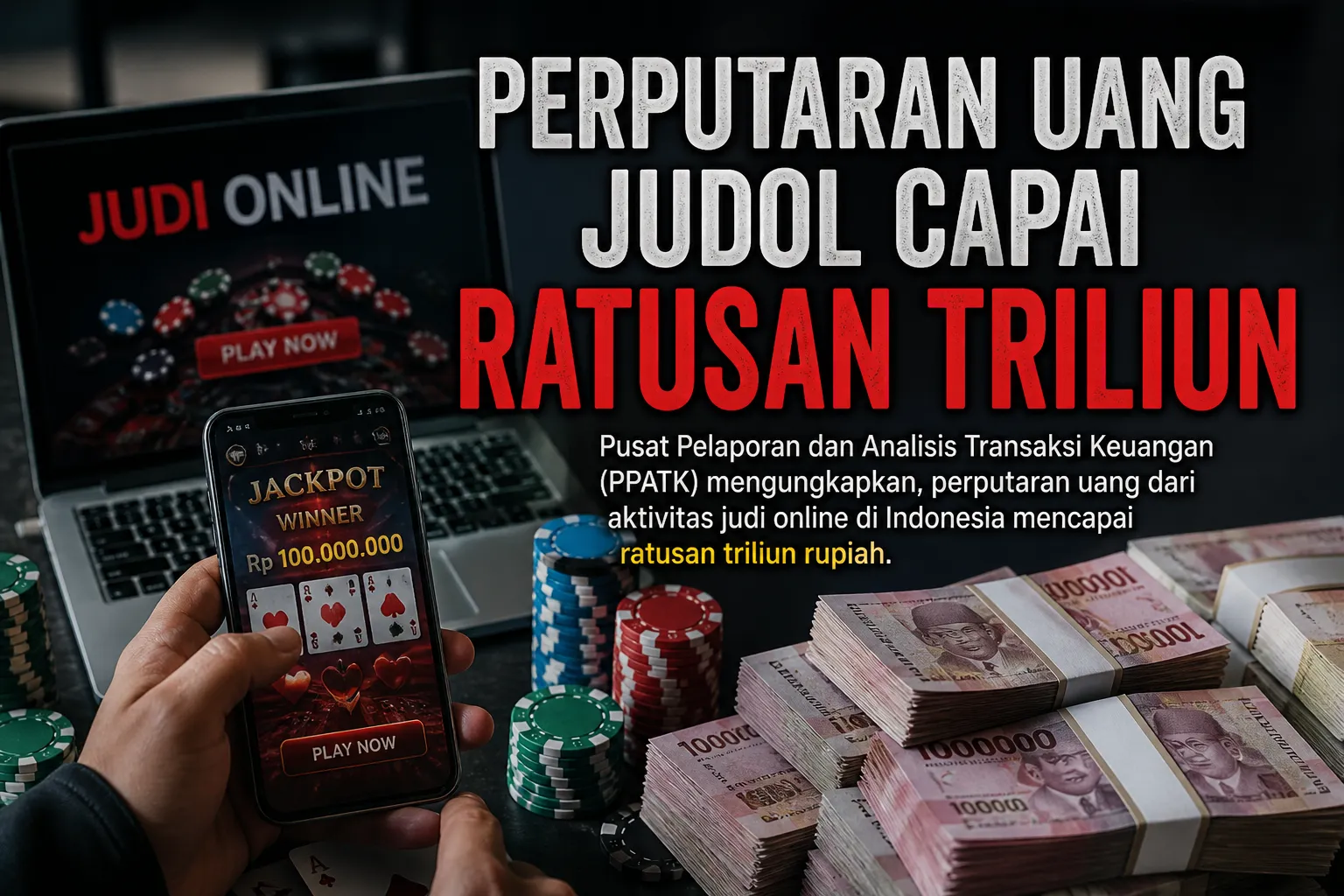 Peredaran Dana Judi Online Tembus Ratusan Triliun, Masyarakat Diminta Lebih Waspada